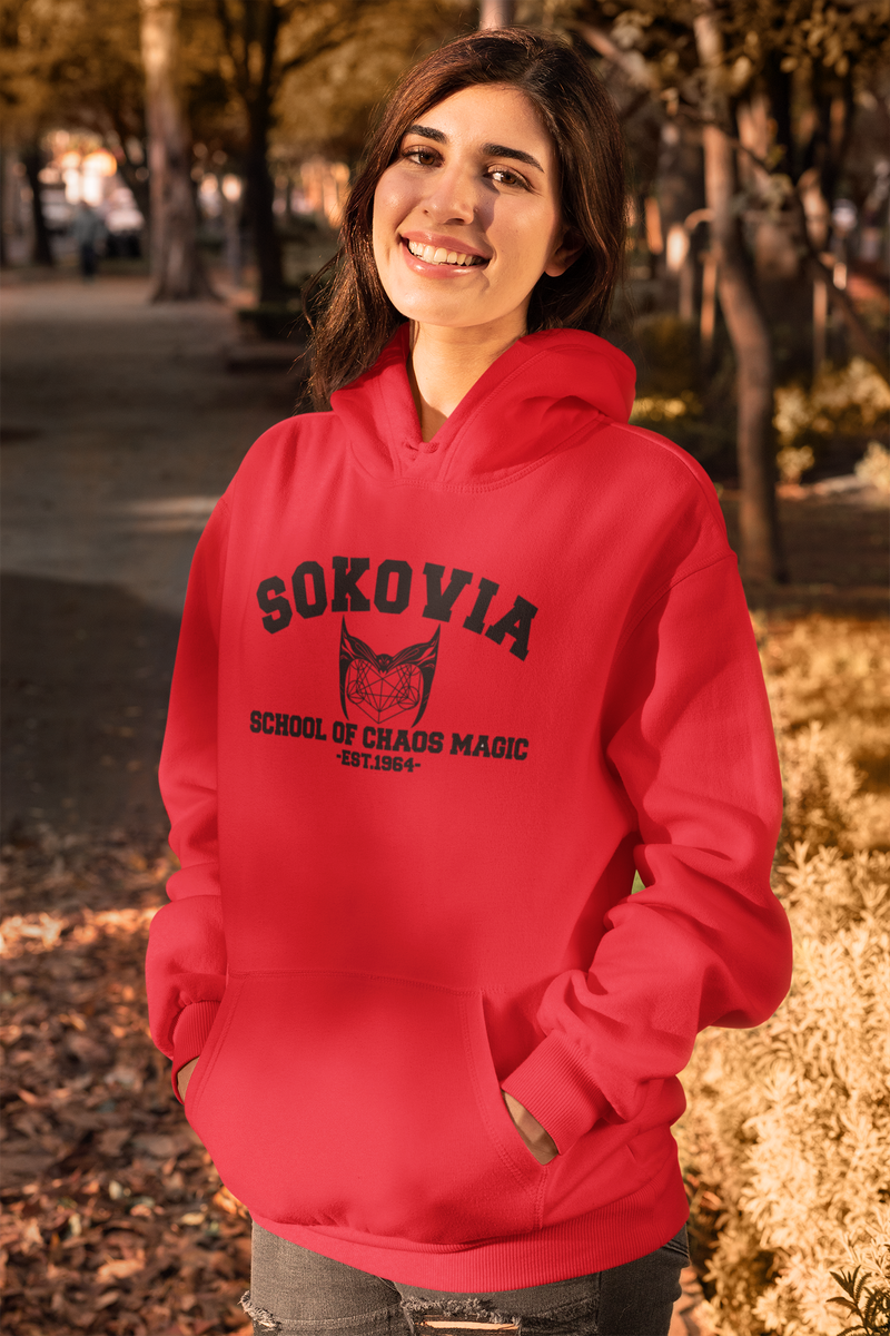Red top school hoodie