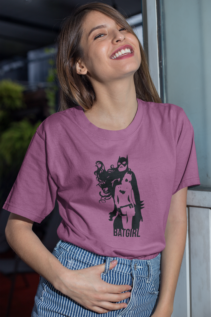 Purple batgirl shirt sales