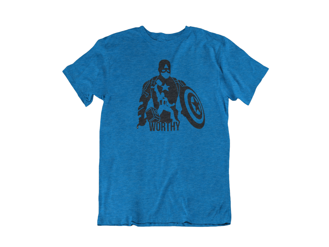 Captain America With Thor's Hammer - Unisex short sleeve T-Shirt