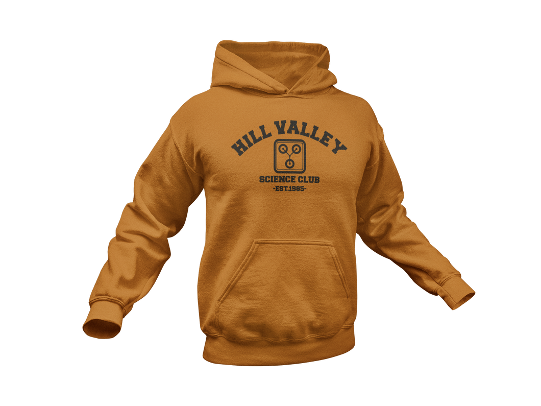 Back To The Future Hoodie - Hill Valley Science Club - Adult Unisex Hoodie