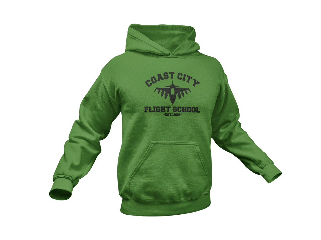 Green Lantern Hoodie - Coast City Flight School - Adult Unisex Hoodie