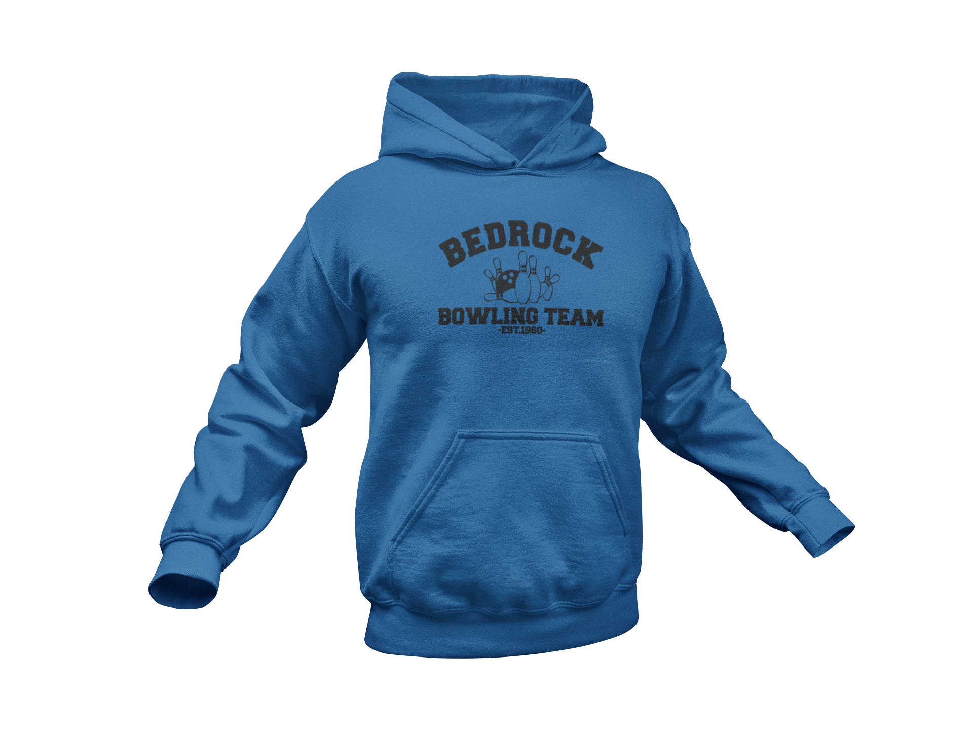 The Flintstones Hoodie - Bedrock Bowling Team - Unisex Adult Hoodie