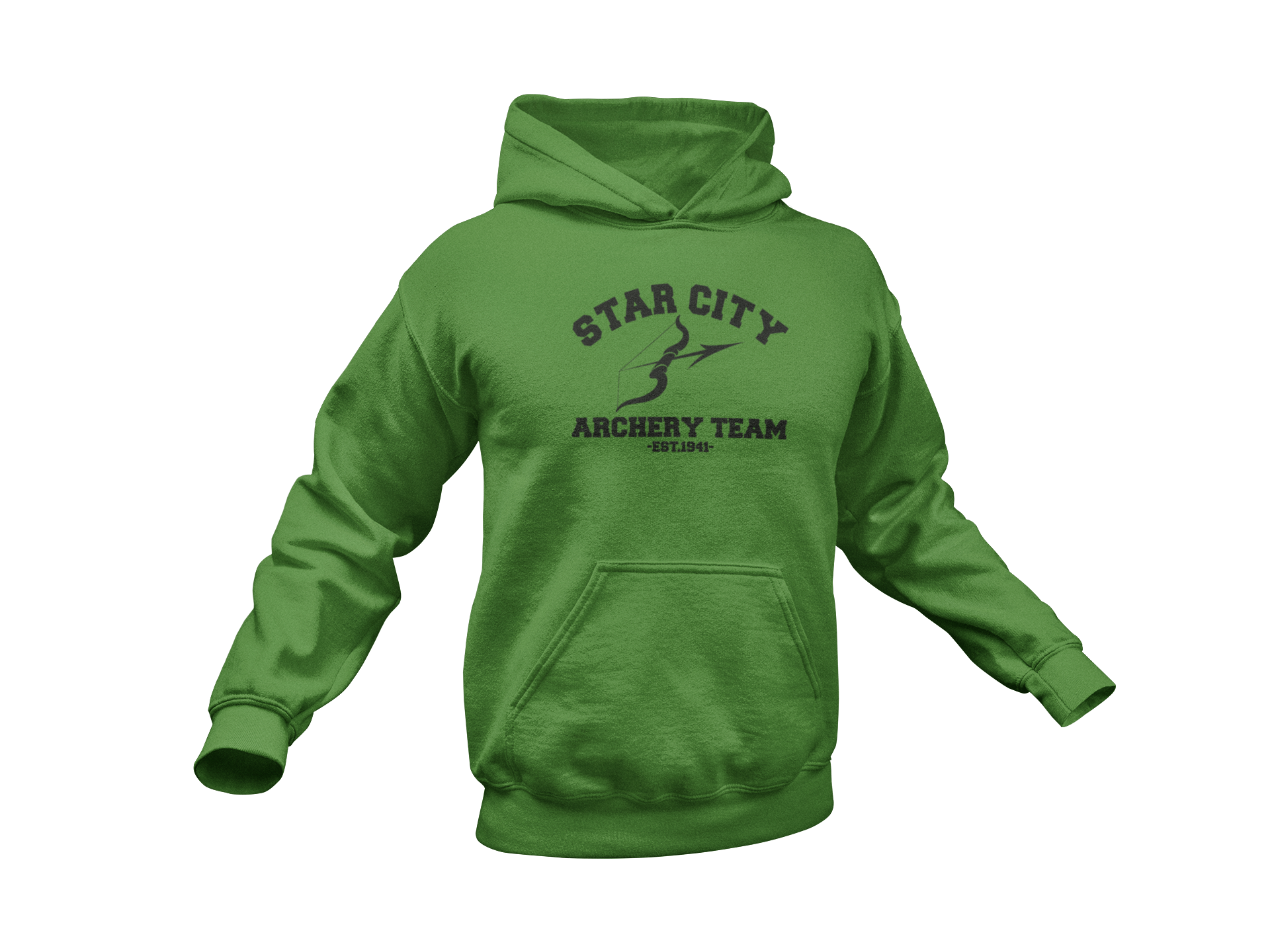 Green 2024 arrow hoodie