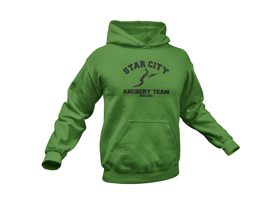 Green Arrow Hoodie - Arrow Hoodie - Star City Archery Team - Unisex Adult Hoodie