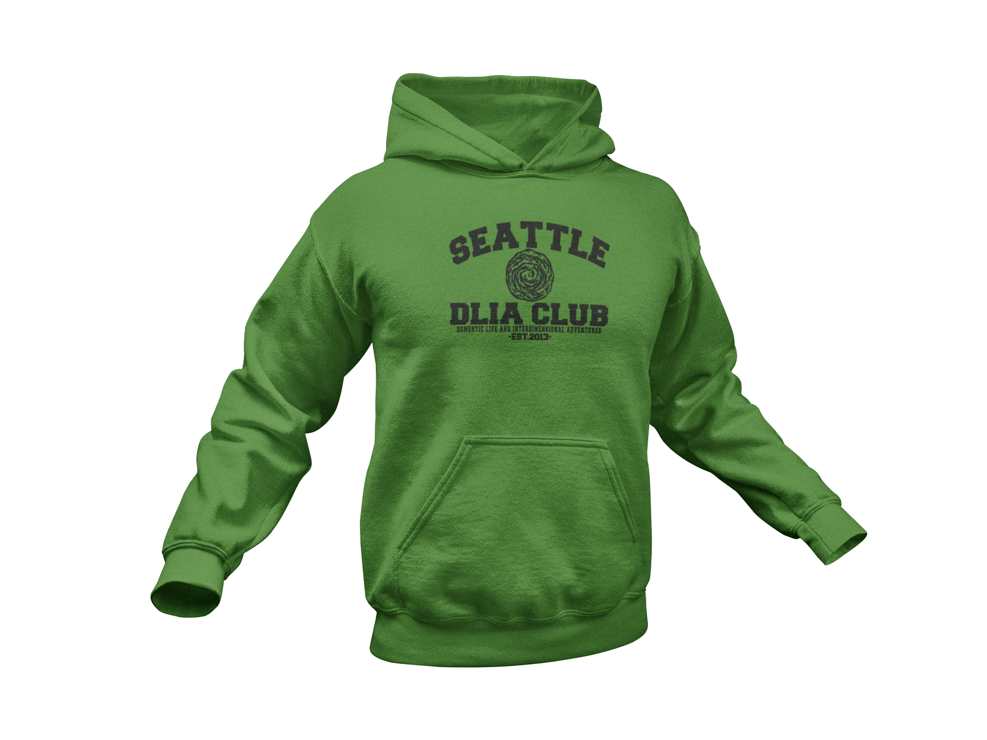 Rick & Morty Hoodie - Seattle DLIA Club - Adult Unisex Hoodie – Simplistic  Geek / TSSP