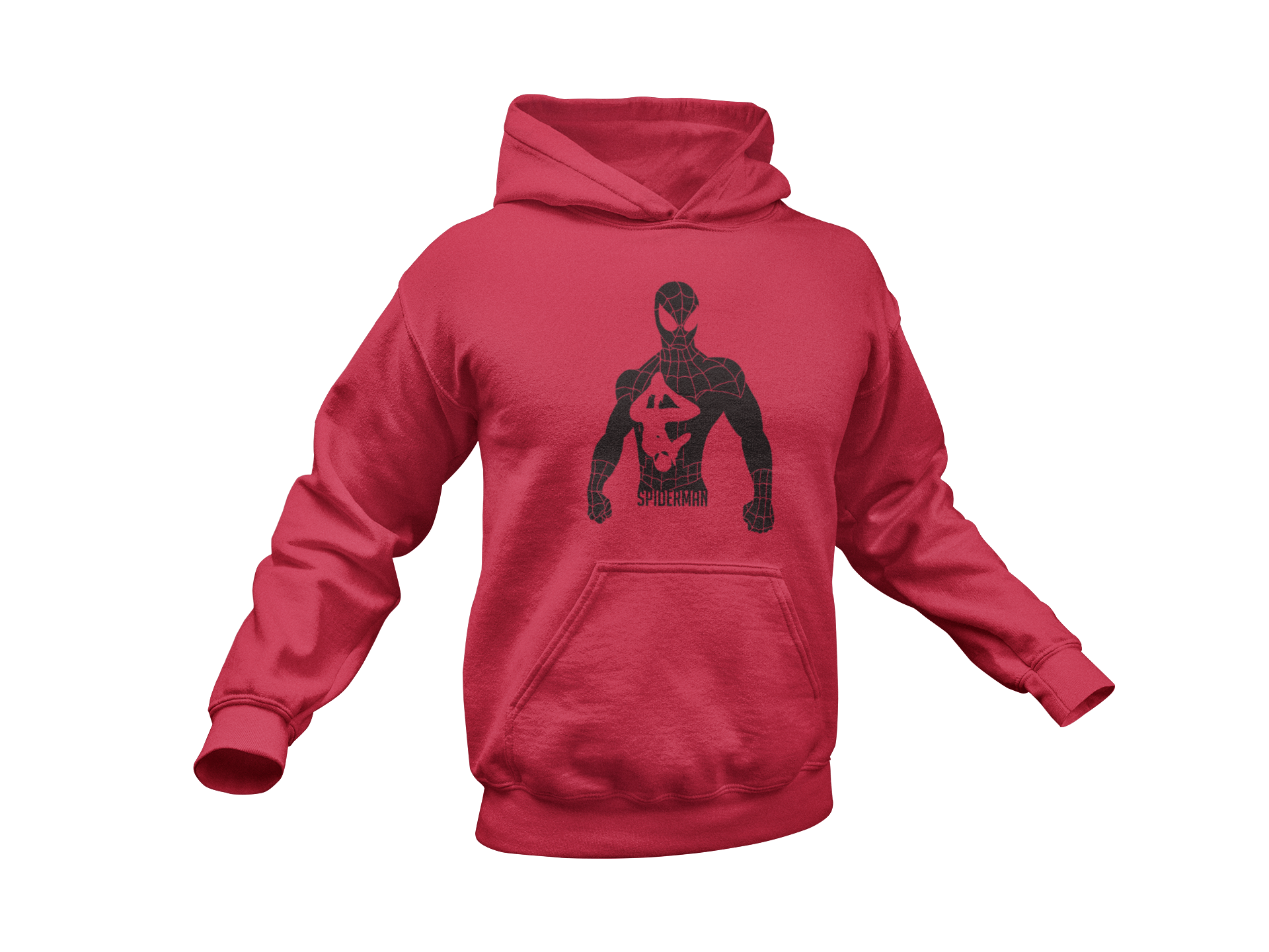 Spider Man Hoodie Adult Unisex Hoodie Simplistic Geek TSSP