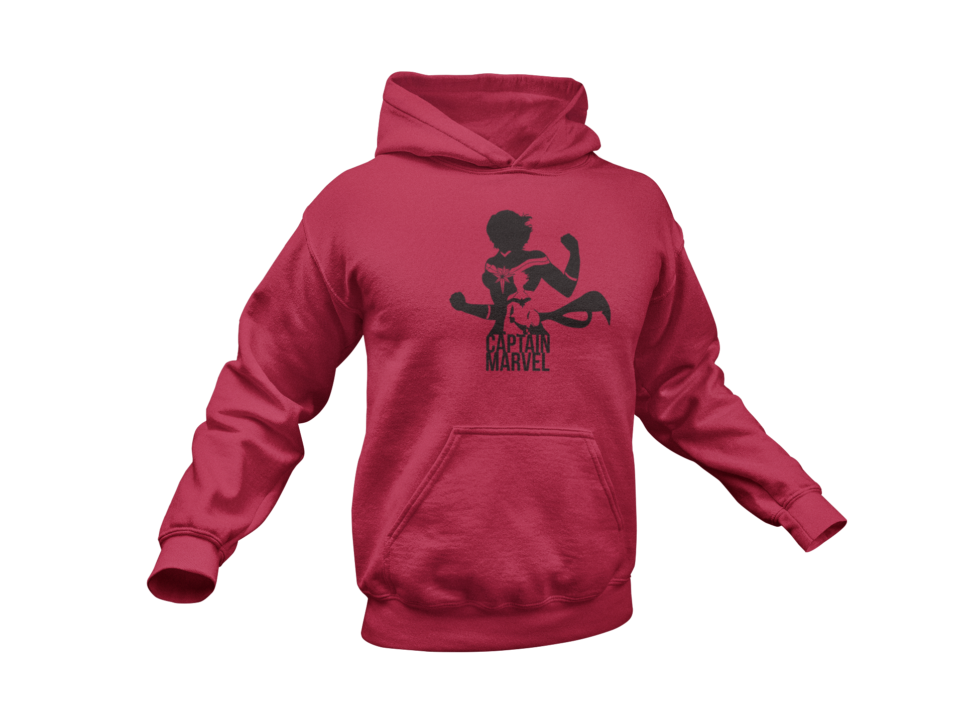 Captain Marvel Hoodie Adult Unisex Hoodie Simplistic Geek TSSP