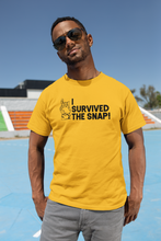 Load image into Gallery viewer, I survived the Snap - Thanos / Avengers - Unisex short sleeve T-Shirt