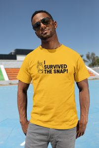 I survived the Snap - Thanos / Avengers - Unisex short sleeve T-Shirt
